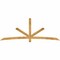 Ekena Millwork Alberta Rough Sawn Timber Gable Bracket, Western Red Cedar, 108"W x 40"H x 2"D x 4"F, 9/12 Pitch GBW108X40X0204ALB00RWR - alternate 1